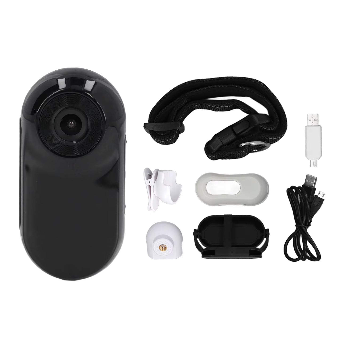 Pet Collar Camera with 120-Degree Lens and OTG Connection for Video Recording - Adjustable Magnetic Cat and Dog Outdoor Camera