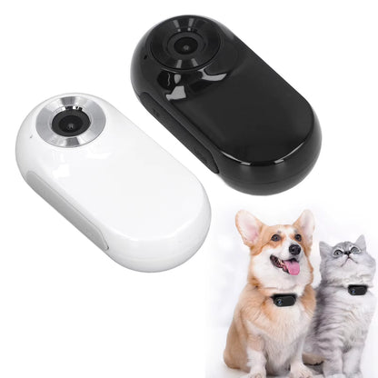 Pet Collar Camera with 120-Degree Lens and OTG Connection for Video Recording - Adjustable Magnetic Cat and Dog Outdoor Camera